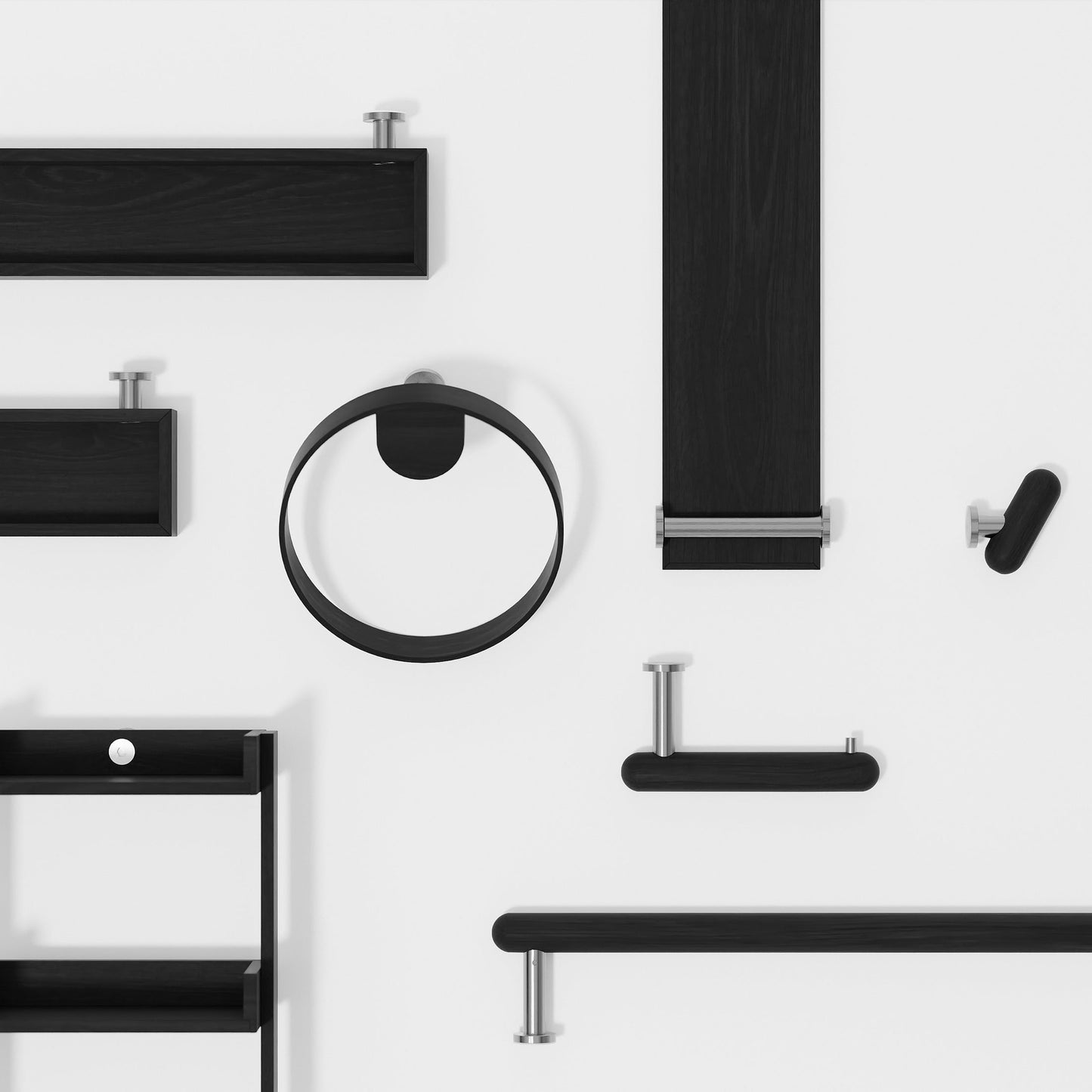 Wireworks Wall Shelf 550 Yoku Dark Oak